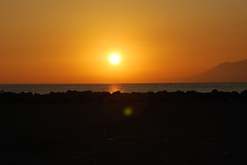 Coucher de soleil à Marbella